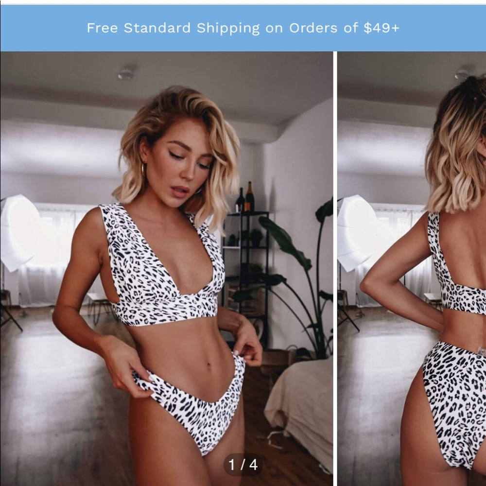 Cheetah print bikini